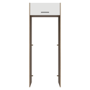 Ver imagem 6 de Porta-Geladeira 83 cm 1 Porta Basculante Rustic/Branco Agata Madesa