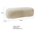 Ver imagem 3 de Puff Decorativo Itália 180cm Sala Escritorio Luxo Bouclé