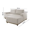 Ver imagem 5 de Sofá Boreal de 185cm B25 Chaise Lado Direito Meu Sofá Online