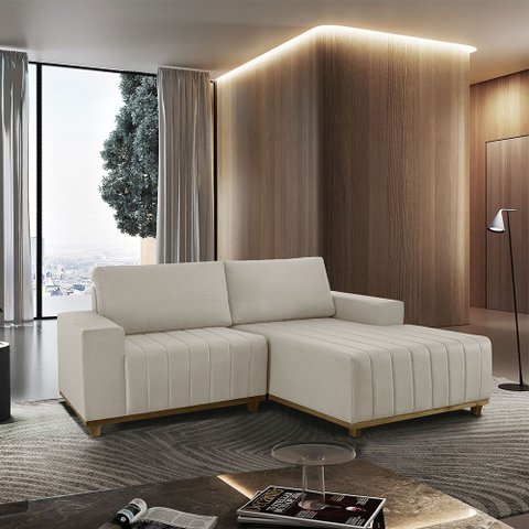 Sofá Boreal de 185cm B25 Chaise Lado Direito Meu Sofá Online