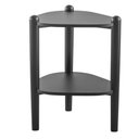 Ver imagem 1 de Mesa Lateral de Apoio Orgânica Artesano 45 Cm (largura) em Mdp Nero (preto) Pés Madeira Maciça