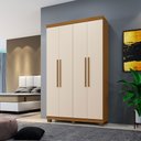 Ver imagem 1 de Roupeiro Milão 4 Portas 3 Gavetas Benetil Móveis