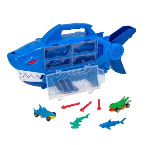 Beast Machine - Maleta Lançadora de Carrinhos e Tubarões