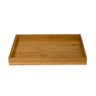 Jogo Bandeja de Bambu com 6 Petisqueiras Cerâmica Quadrada - 4