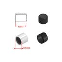 Ver imagem 3 de Ponteira Pé Cadeira Pvc Externa 7/8 22,23mm Preta 50un Preto