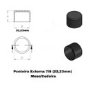 Ver imagem 4 de Ponteira Pé Cadeira Pvc Externa 7/8 22,23mm Preta 50un Preto