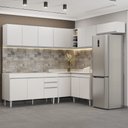 Ver imagem 2 de Armário de Cozinha Modulado de Canto 7 Peças Cp22 Balcão sem Tampo Branco - Lumil Lumil Móveis