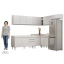 Ver imagem 5 de Armário de Cozinha Modulado de Canto 7 Peças Cp22 Balcão sem Tampo Branco - Lumil Lumil Móveis