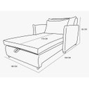 Ver imagem 5 de Poltrona Cama Mona 2 em 1 para Sala de Visitas