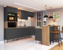 Ver imagem 3 de Cozinha Modulada Completa de Canto 7 Peças com Tampo e Bancada 280cm Isabelle Delmarco