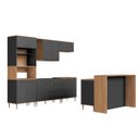 Ver imagem 1 de Cozinha Modulada Completa de Canto 7 Peças com Tampo e Bancada 280cm Isabelle Delmarco