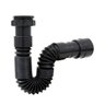 Sifão Sanfonado Preto Universal + Engate Flexível Black 40cm - 2