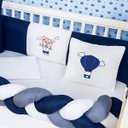 Ver imagem 5 de Kit Protetor Berço Padrão Americano Ursinho Balão 6 Pçs