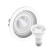 Kit 18 Spot Embutir Redondo Recuado Par20 Branco + Lâmpada Led 4,8w 4000k - 1