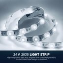 Ver imagem 6 de Fita Led Lente 180° 60 Led’s 110v 5 Metros Ip44 22w 6500k Liga Direto
