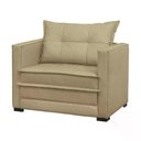 Ver imagem 1 de Poltrona Cama Londres Suede Bege Dmonegatto Suede Bege