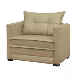 Poltrona Cama Londres Suede Bege Dmonegatto Suede Bege - 1