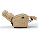 Ver imagem 5 de Poltrona do Papai Reclinável em Corino Importado Cor Bege Reclinação Manual - Modelo Florença