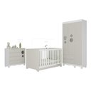 Ver imagem 2 de Quarto de Bebê Completo com Berço Americano 3 em 1 Suspiro Multimóveis Mp4624 Branco/off White