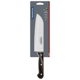 Faca Santoku Tramontina com Lâmina Inox Castanho 7'' - 5