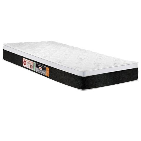 Colchão Solteiro Castor Espuma D45 Black White AIR Euro Pillow (88x188x23) - 
