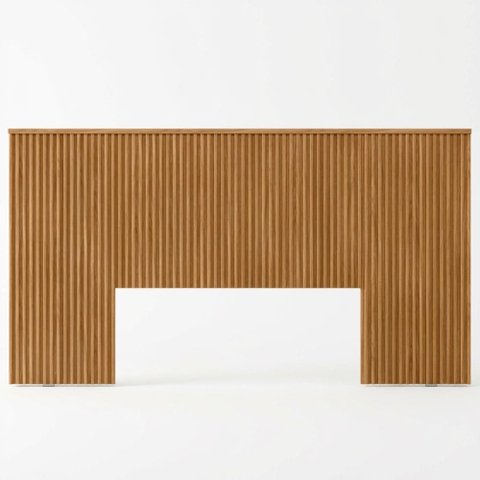 Cabeceira Ripada Casal Queen 241cm Painel Mdf e Mdp Premium Repleta