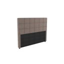 Ver imagem 1 de Cabeceira MDP Estofada Veludo 160x120cm Cinza