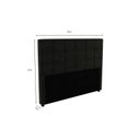 Ver imagem 2 de Cabeceira MDP Estofada Veludo 160x120cm Cinza