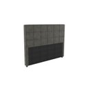 Ver imagem 1 de Cabeceira MDP Estofada Veludo 160x120cm Cinza