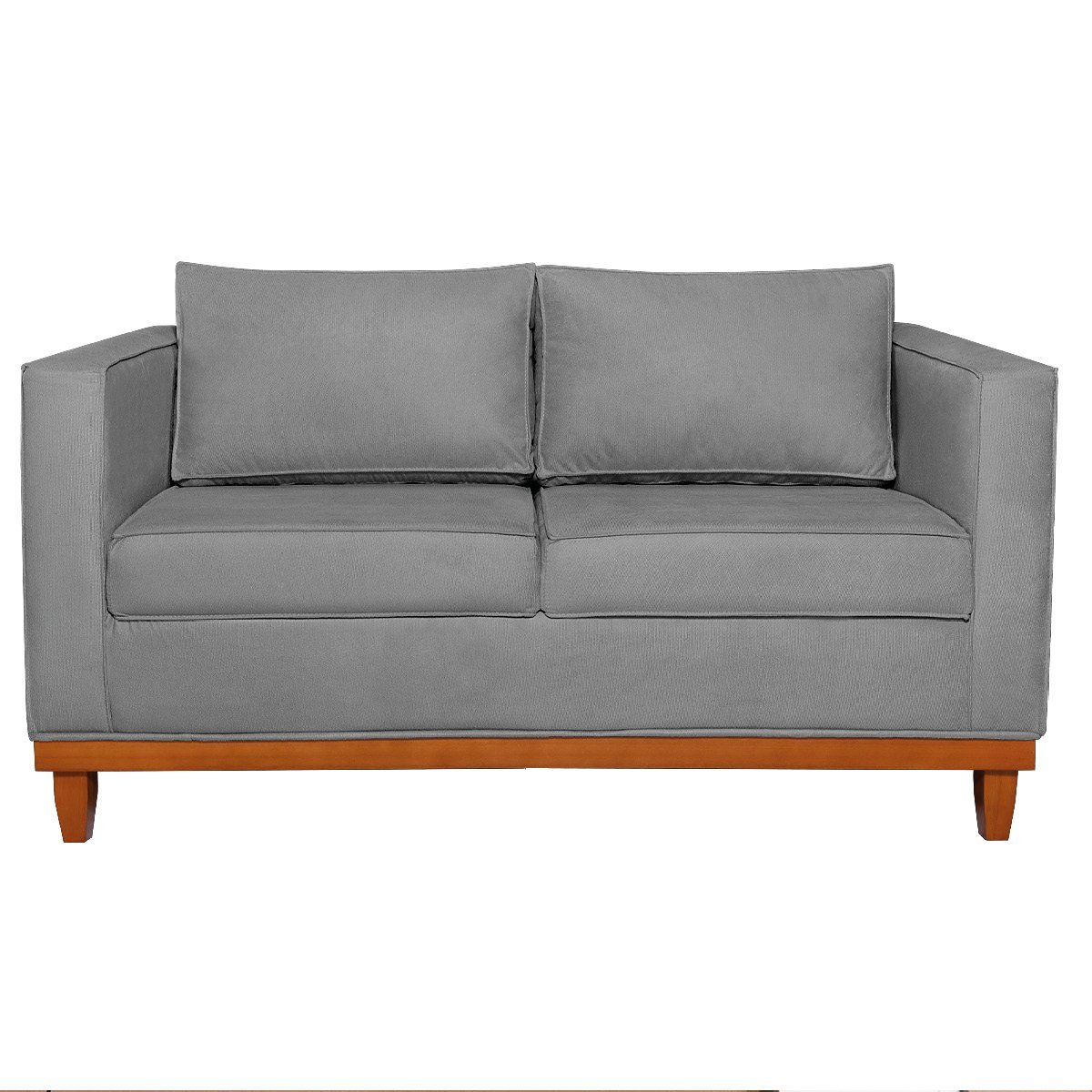 Sofá 3 Lugares Europa 180 cm Estilo Conforto e Elegância Suede Cinza - ADJ Decor - 4