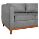 Ver imagem 5 de Sofá 3 Lugares Europa 180 cm Estilo Conforto e Elegância Suede Cinza - ADJ Decor