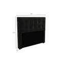 Ver imagem 2 de Cabeceira MDP Estofada Veludo 140x120cm Cinza