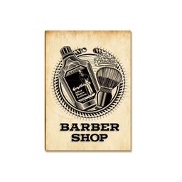 Kit com 03 Placas Mdf Barbearia Les Mustaches Parede Br35 - 5