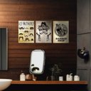 Ver imagem 4 de Kit com 03 Placas Mdf Barbearia Les Mustaches Parede Br35