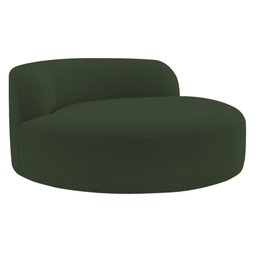 Poltrona Orgânica Chaise Rússia Linho Verde - Amarena Móveis - 1