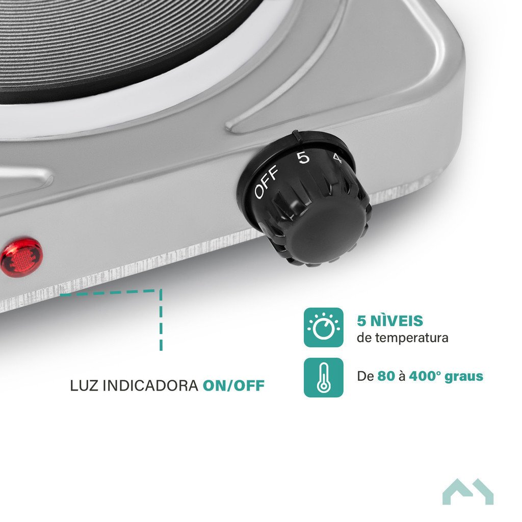 Fogão Eléctrico 1 Boca para Pescaria Cozinha - 5