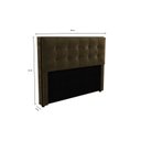 Ver imagem 2 de Cabeceira MDP Estofada Veludo 160x120cm Bege