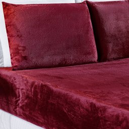 Jogo de Lençol Queen 3 Peças Manta Flannel Soft Fronha e Lençol Elástico Microfibra Vinho - 3