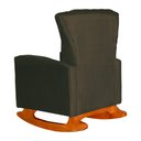 Ver imagem 6 de Poltrona Balanço C/ Puff Melinda Suede Marrom - Lm Decor