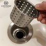 Valvula 3 1/2 Pia de Cozinha Cesto Higiênico Ralo Pia + Dispenser Inox - 5