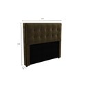 Ver imagem 2 de Cabeceira MDP Estofada Veludo 140x120cm Bege