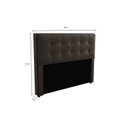 Ver imagem 2 de Cabeceira MDP Estofada Veludo 160x120cm Cinza