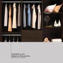Ver mais imagens de Guarda Roupa Casal 8 Portas e 2 Gavetas Paranaguá - Ébano Touch