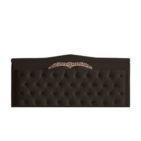 Cabeceira de Cama Box Painel Barcelona Queen 160 Cm Retro Capitonê Botão Encapados Suede Marrom do L