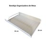 Bandeja Organizadora de Mesa, Multiuso, Escritório, Branco C/ Porta Caneta 3 Divisórias Gv Office Ca - 4