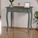 Ver imagem 5 de Aparador para Sala com Pés Luis Xv 1 Gaveta 1010 Linz Móveis - Verde Musgo/imbuia Glazer