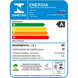 Aquecedor Komeco 38 Litros Ko 38d Prime - Gn (wi-fi) - 6