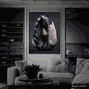 Ver imagem 3 de Quadro Decorativo Abstract Rock Relevo