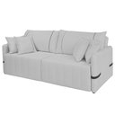 Ver imagem 1 de Sofá Cama Retrátil 180cm Essence D05 Linho Cinza/preto - Mpozenato