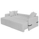 Ver imagem 5 de Sofá Cama Retrátil 180cm Essence D05 Linho Cinza/preto - Mpozenato